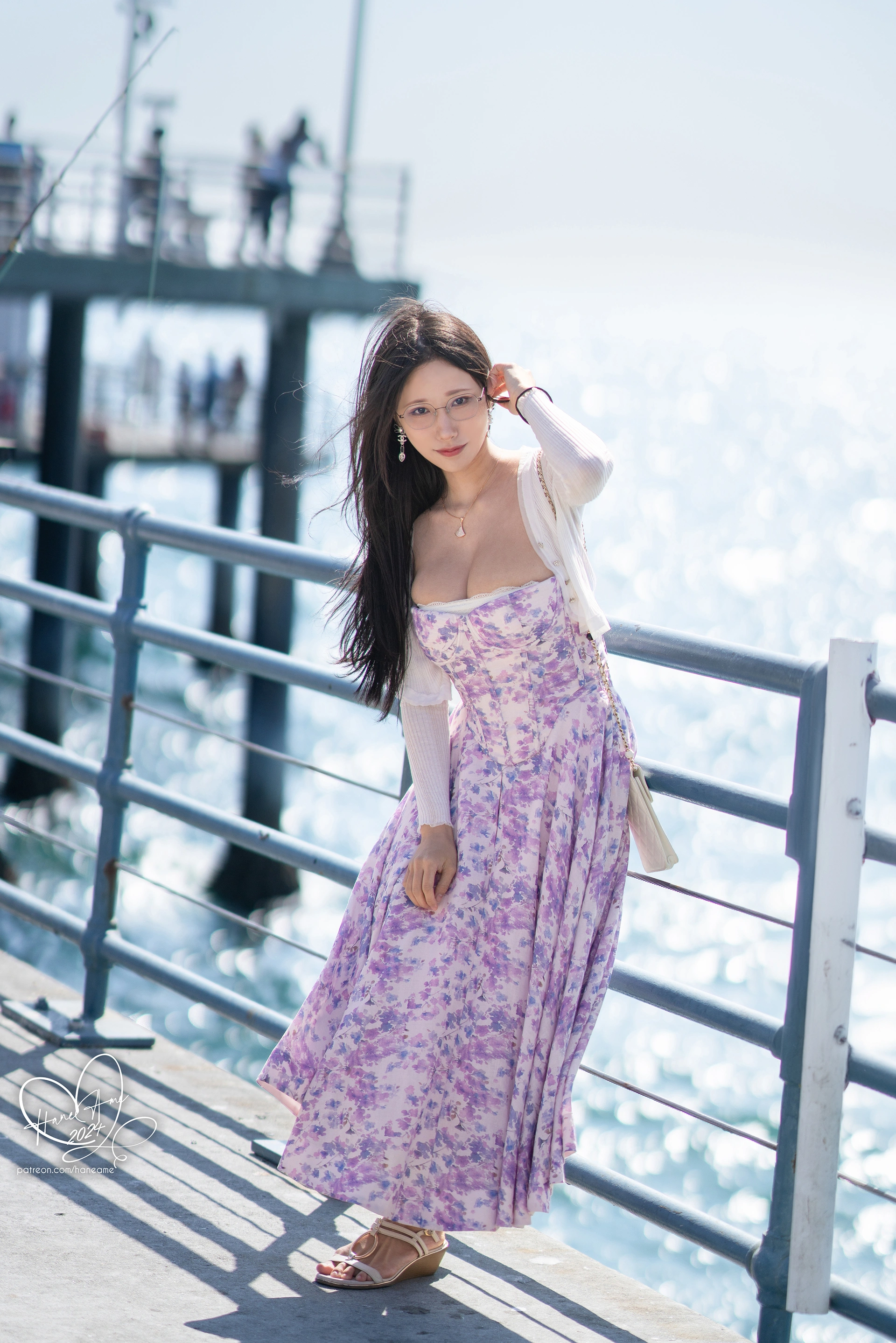 雨波HaneAme – NO.397 24年08月订阅 Glasses Girlfriend USA 眼鏡女友 夏末美國回憶 3